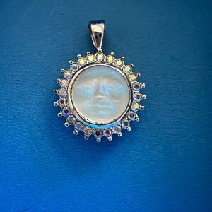 Vintage Kirk's Folly Seaview Moon Face Pendant